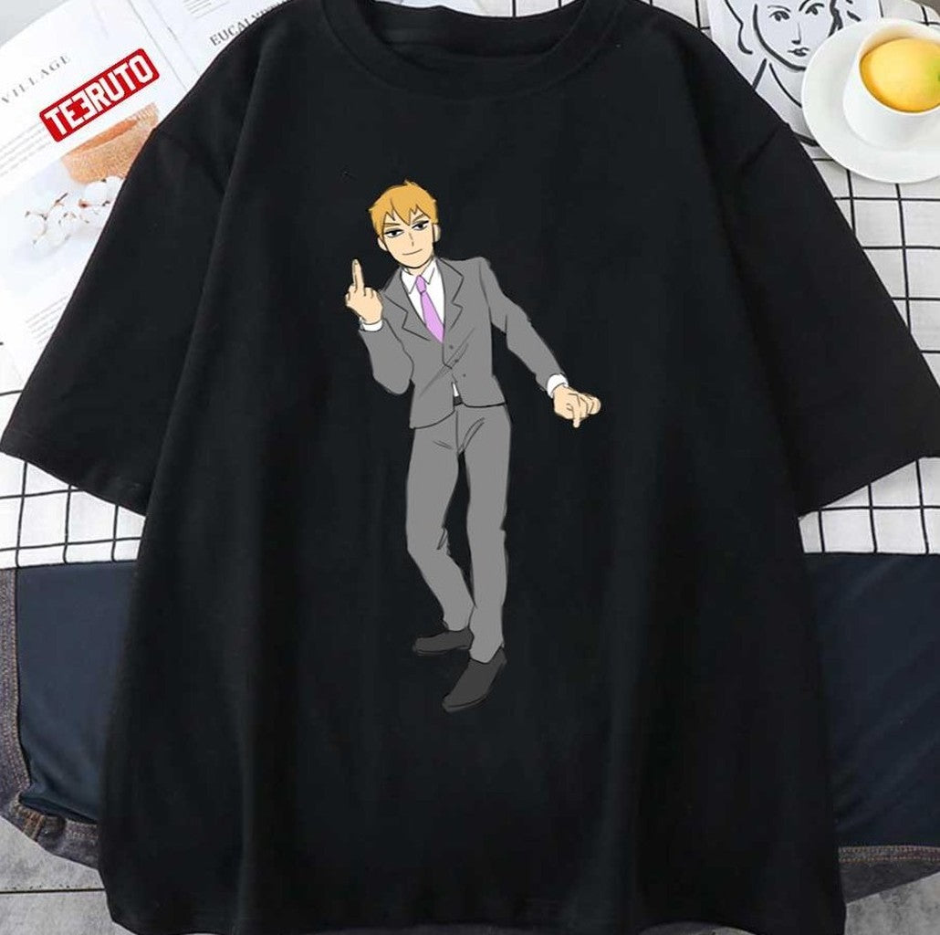 Reigen Arataka Screw The Media Middle Finger Unisex T-shirt - T-Shirt, Sweatshirt, Hoodie