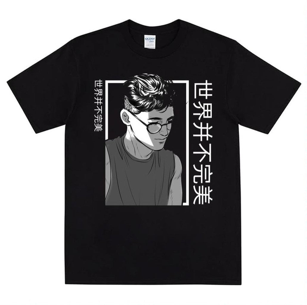 Anime Boy Study Mood Unisex T-Shirt - T-Shirt, Sweatshirt, Hoodie