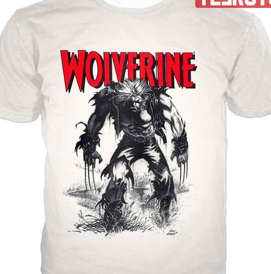 Animated Wolverine Promo Cool White Anime Tee Unisex T-Shirt - T-Shirt, Sweatshirt, Hoodie