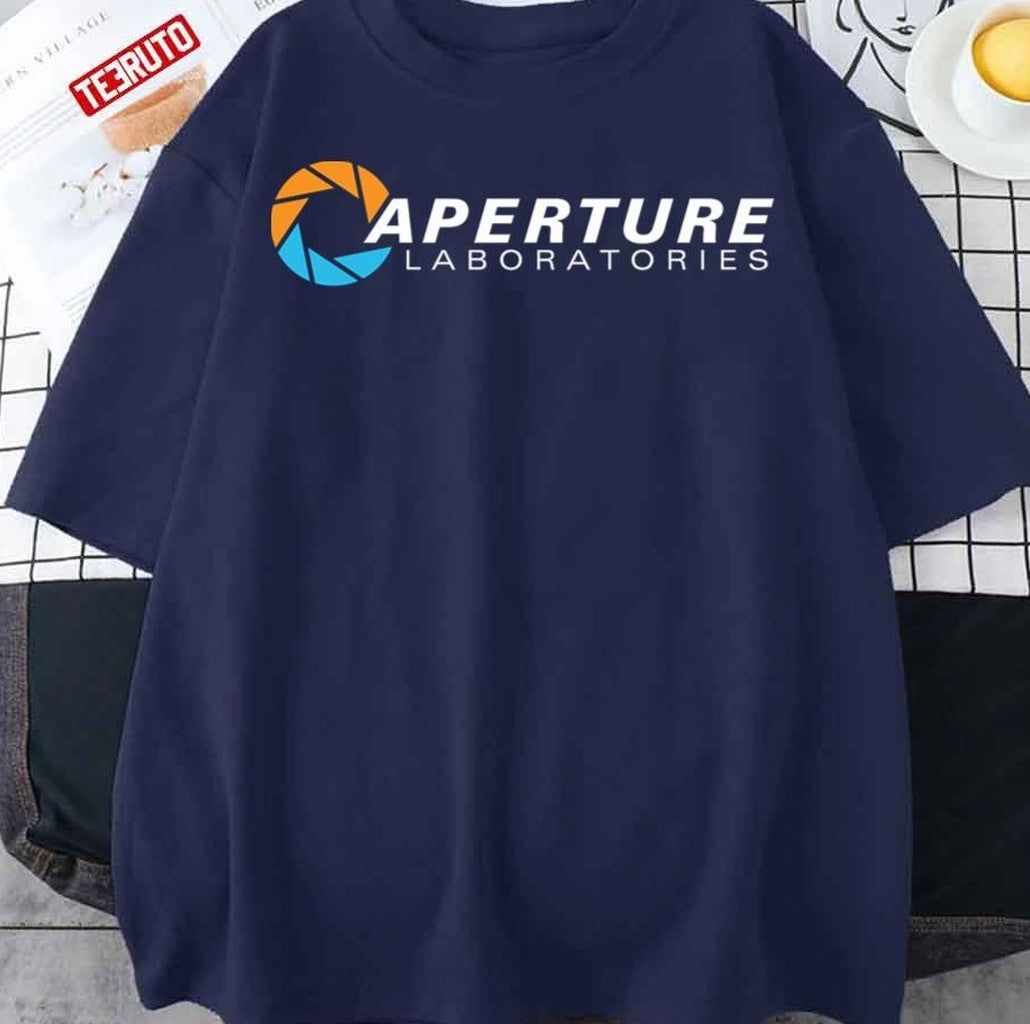 Portal Aperture Science Logo Colors Unisex T-Shirt - T-Shirt, Sweatshirt, Hoodie