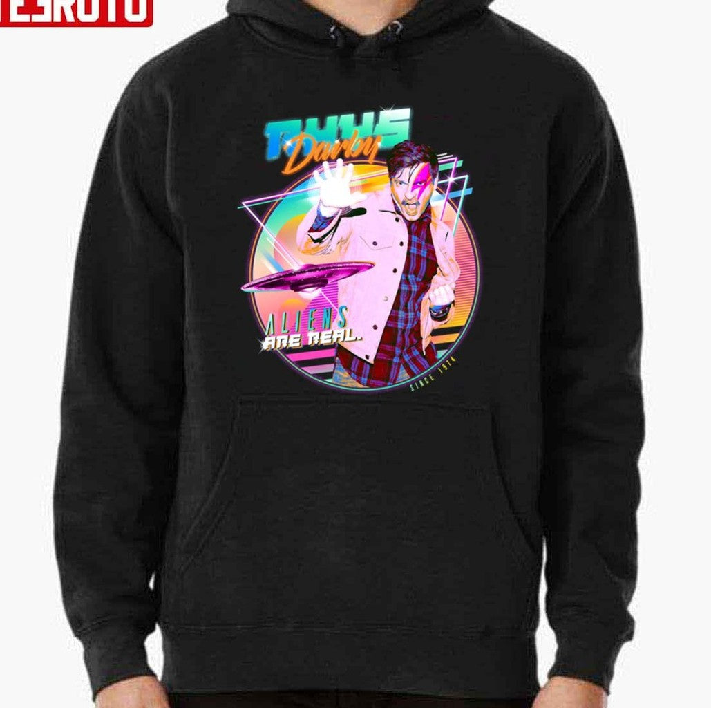 Rhys Darby Aliens Are Real Unisex Hoodie - T-Shirt, Sweatshirt, Hoodie
