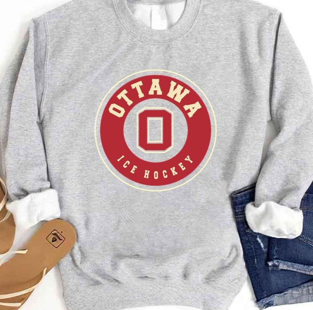 Ottawa Ice Hockey Unisex Sweatshirt - T-Shirt, Sweatshirt, Hoodie