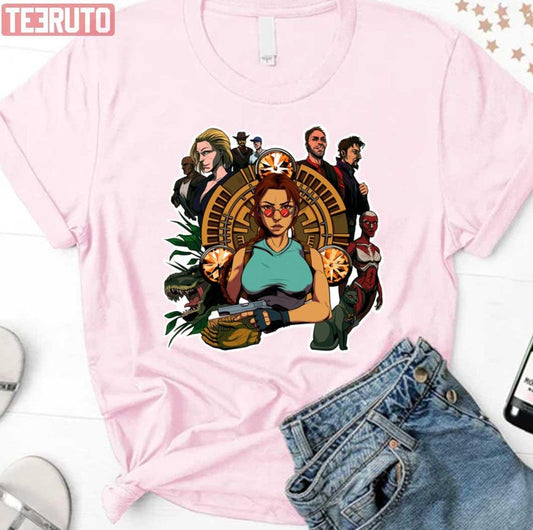 Animated Game Art Tomb Raider 1996 Unisex T-Shirt - T-Shirt, Sweatshirt, Hoodie