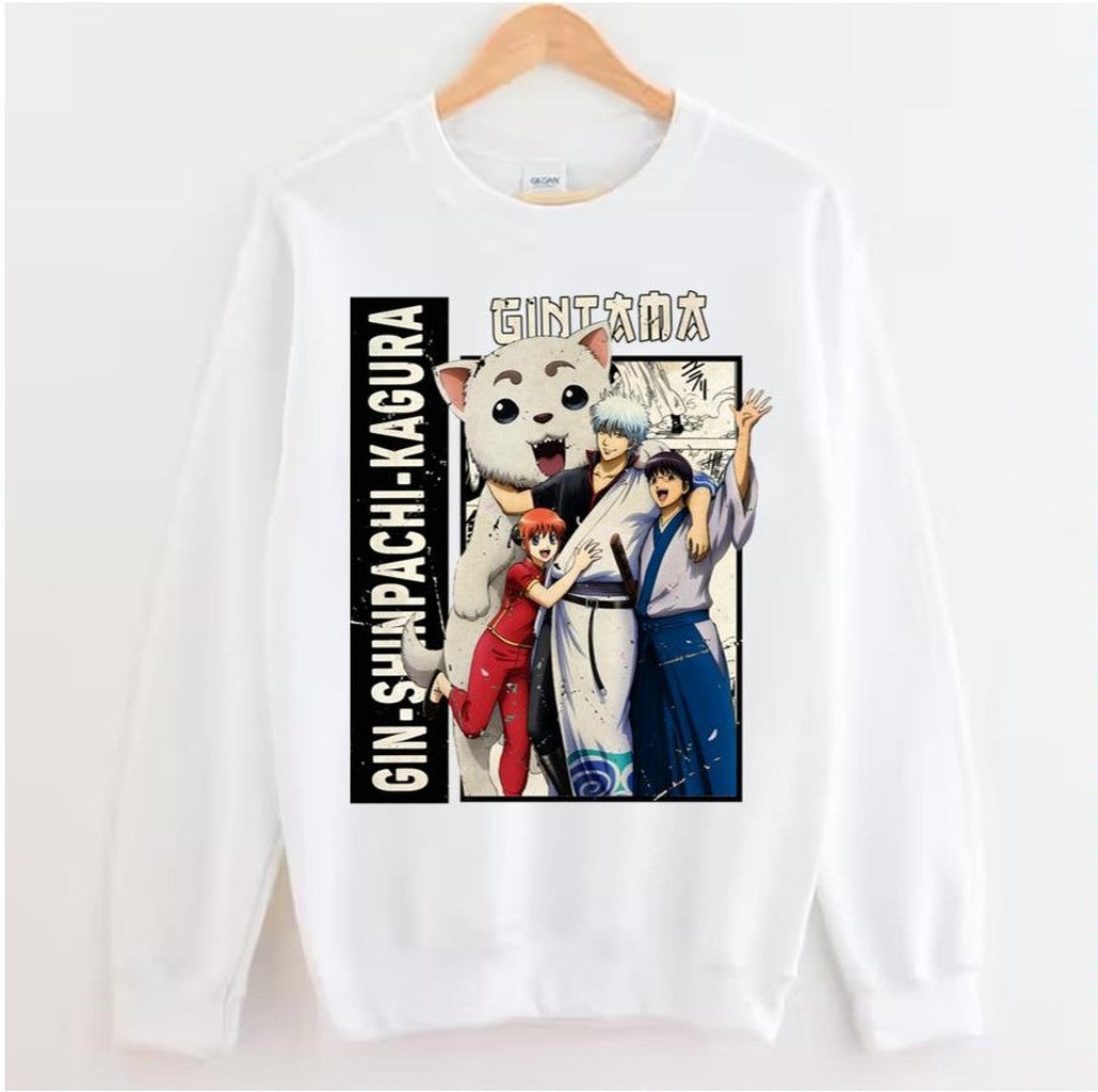 Sadaharu And Friends Gintama Unisex Sweatshirt - T-Shirt, Sweatshirt, Hoodie