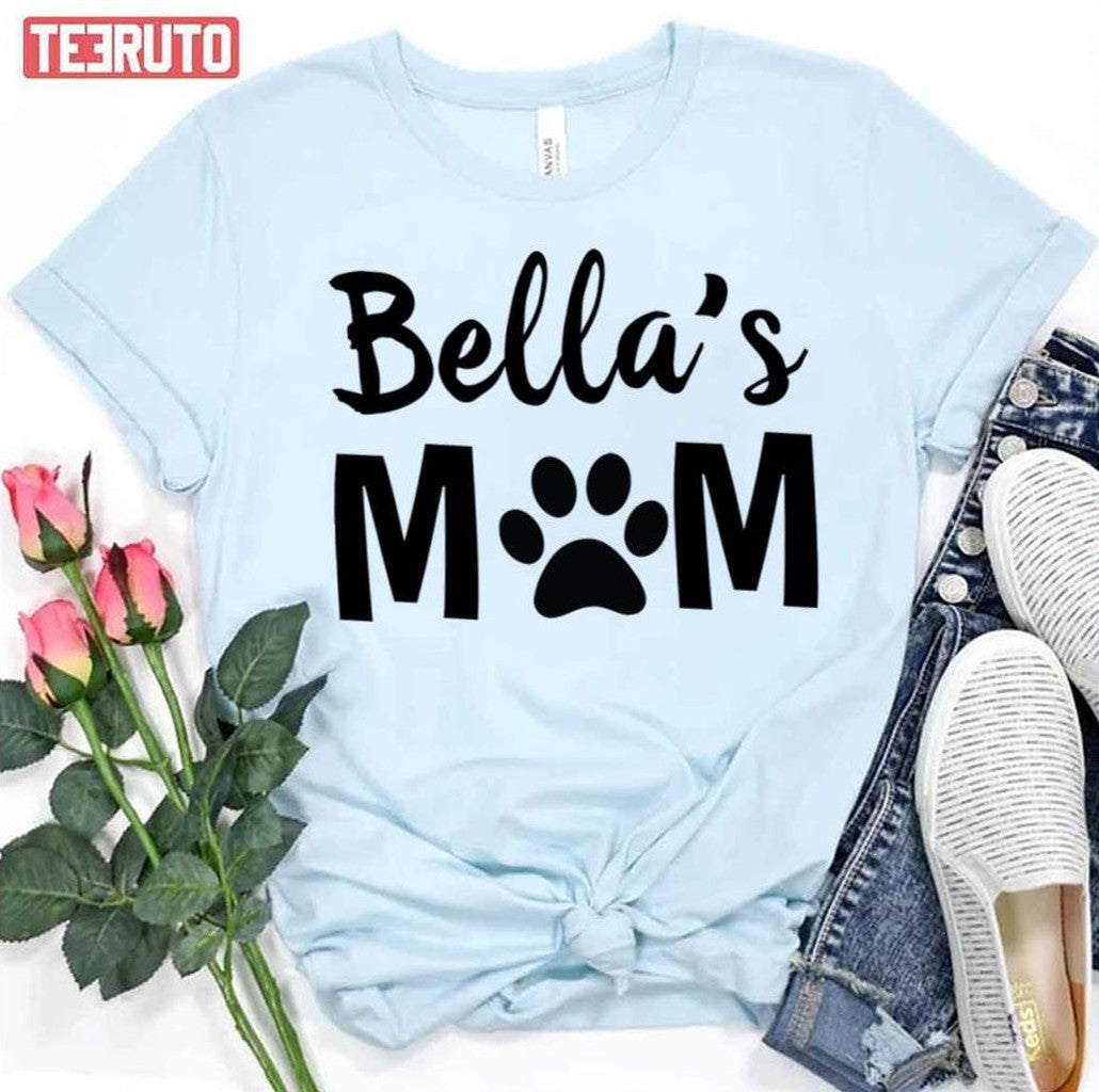 Personalized Dog Cat Mom With Pet Name Mother Gift Unisex T-Shirt - T-Shirt, Sweatshirt, Hoodie