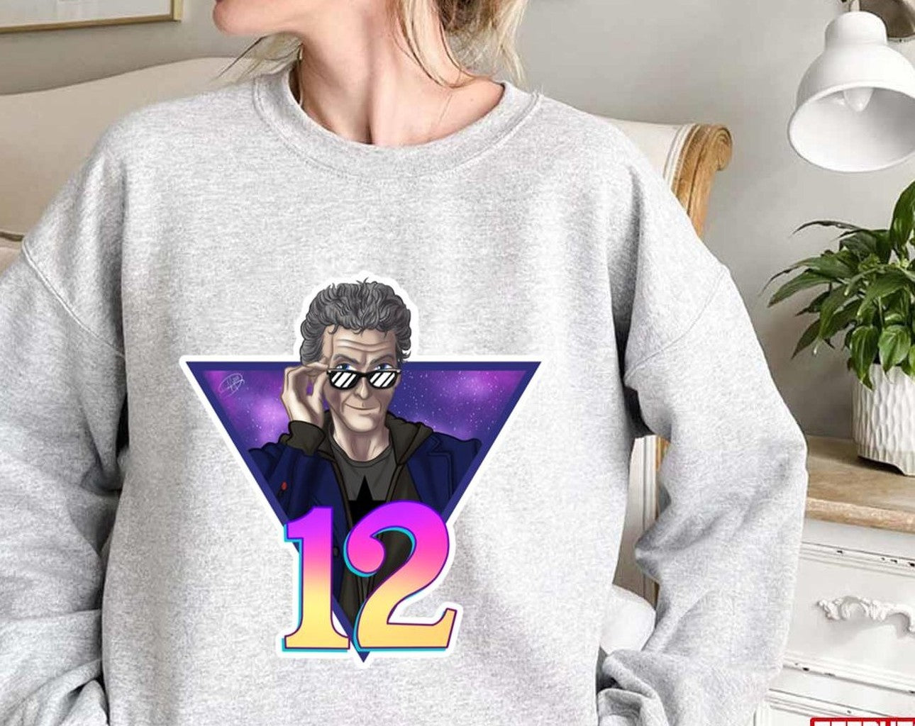 Retro Doctor Who 12th Doctor Art Unisex Sweatshirt - T-Shirt, Sweatshirt, Hoodie