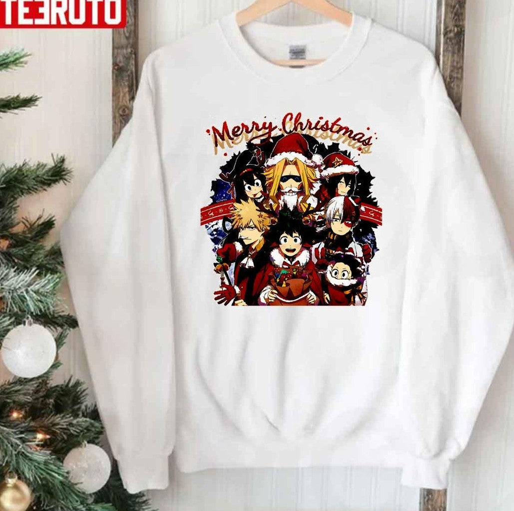 My Hero Academia Anime Christmas Unisex Sweatshirt - T-Shirt, Sweatshirt, Hoodie