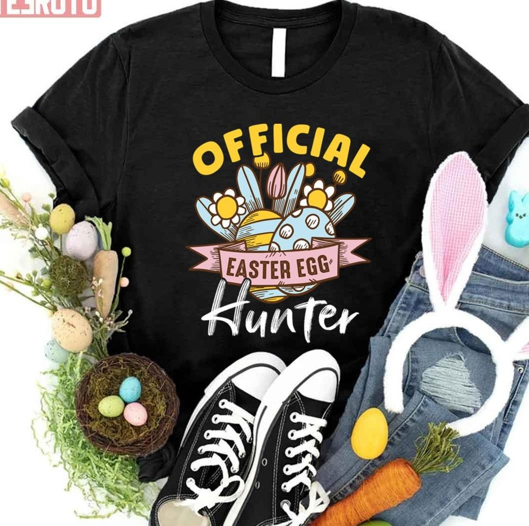 Official Easter Egg Hunter Retro Unisex T-shirt - T-Shirt, Sweatshirt, Hoodie