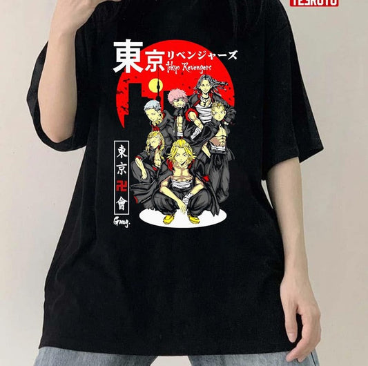 Anime Red Sun Japanese Tokyo Revenger Toman Unisex T-Shirt - T-Shirt, Sweatshirt, Hoodie