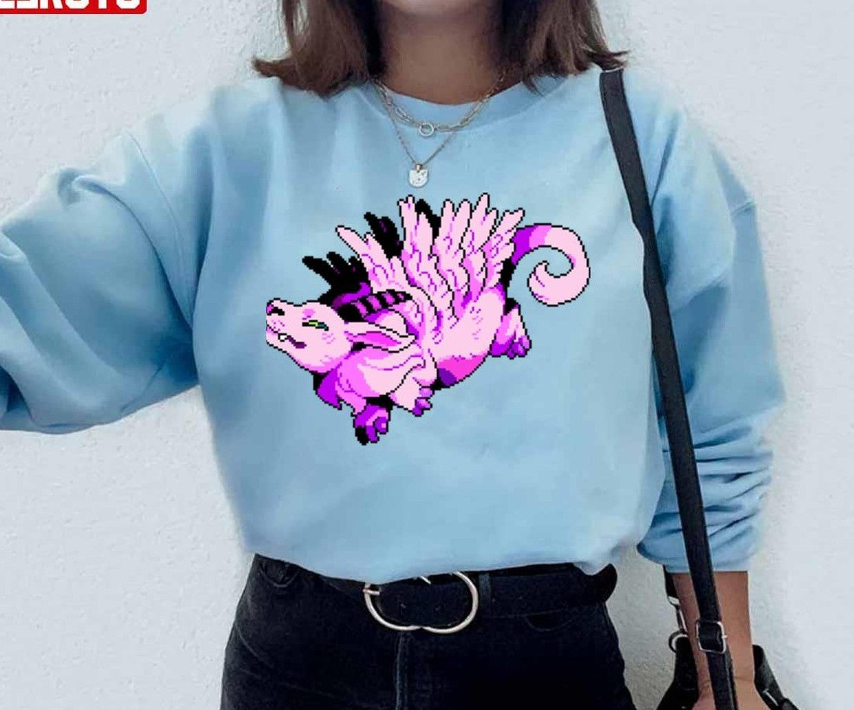 Pixel Design Magnadramon Digimon Unisex Sweatshirt - T-Shirt, Sweatshirt, Hoodie
