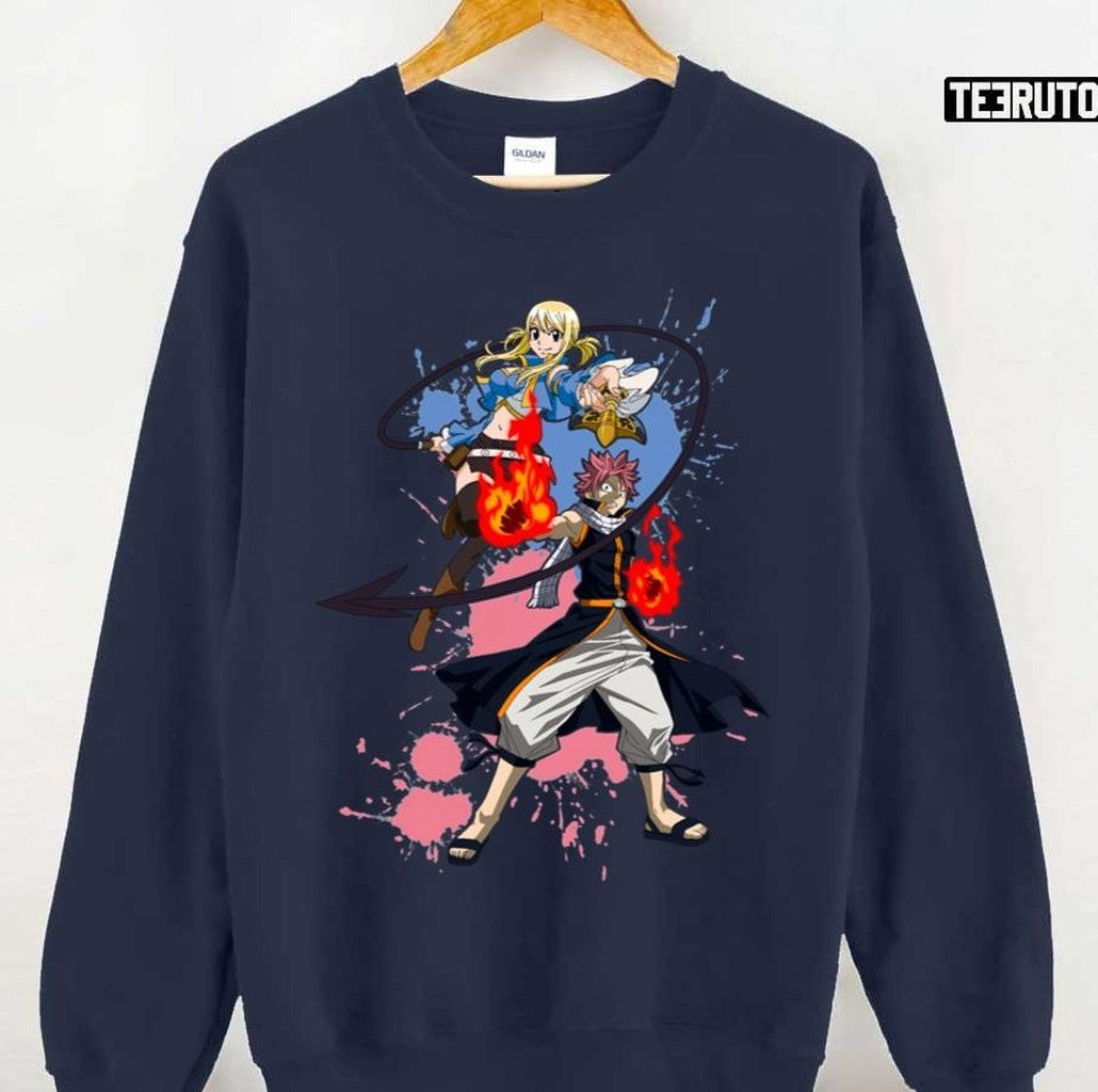 Natsu And Lucy Fairy Tail Unisex Sweatshirt - T-Shirt, Sweatshirt, Hoodie