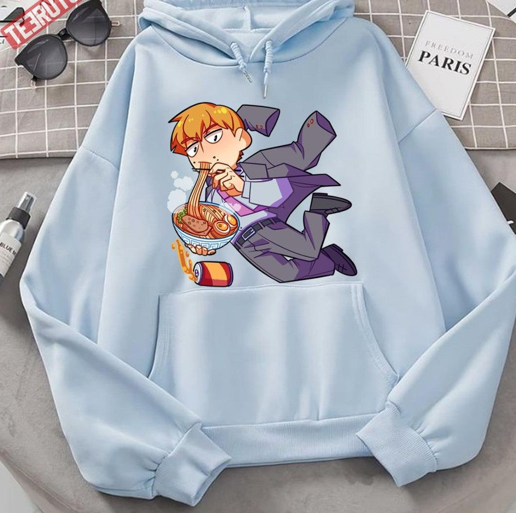 Ramen Time Mob Psycho 100 Reigen Unisex Hoodie - T-Shirt, Sweatshirt, Hoodie