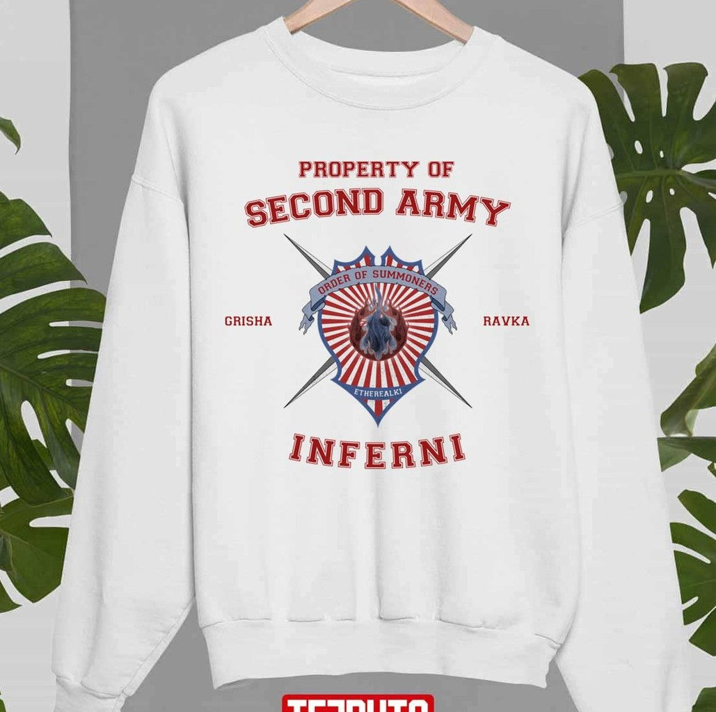 Property Of Second Army Inferni Shadow and Bone Unisex Sweatshirt - T-Shirt, Sweatshirt, Hoodie