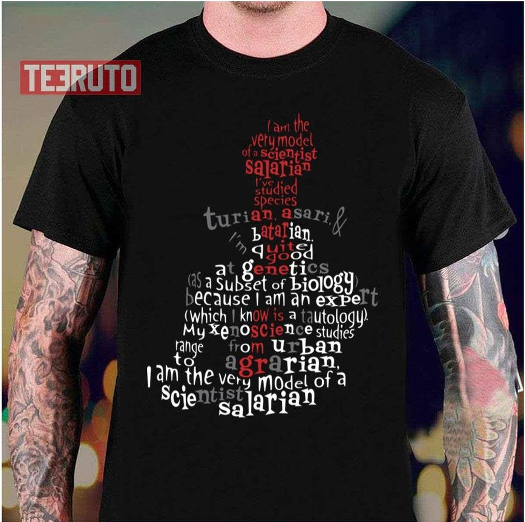 Scientist Salarian No Borders Version Mass Effect Unisex T-Shirt - T-Shirt, Sweatshirt, Hoodie