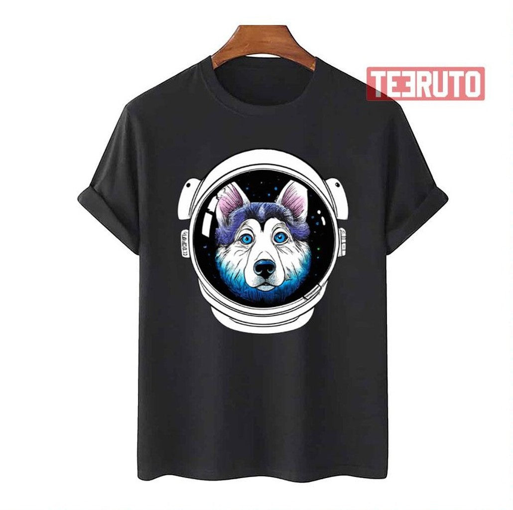 Rover The Astrodog Husky Dog Unisex T-Shirt - T-Shirt, Sweatshirt, Hoodie