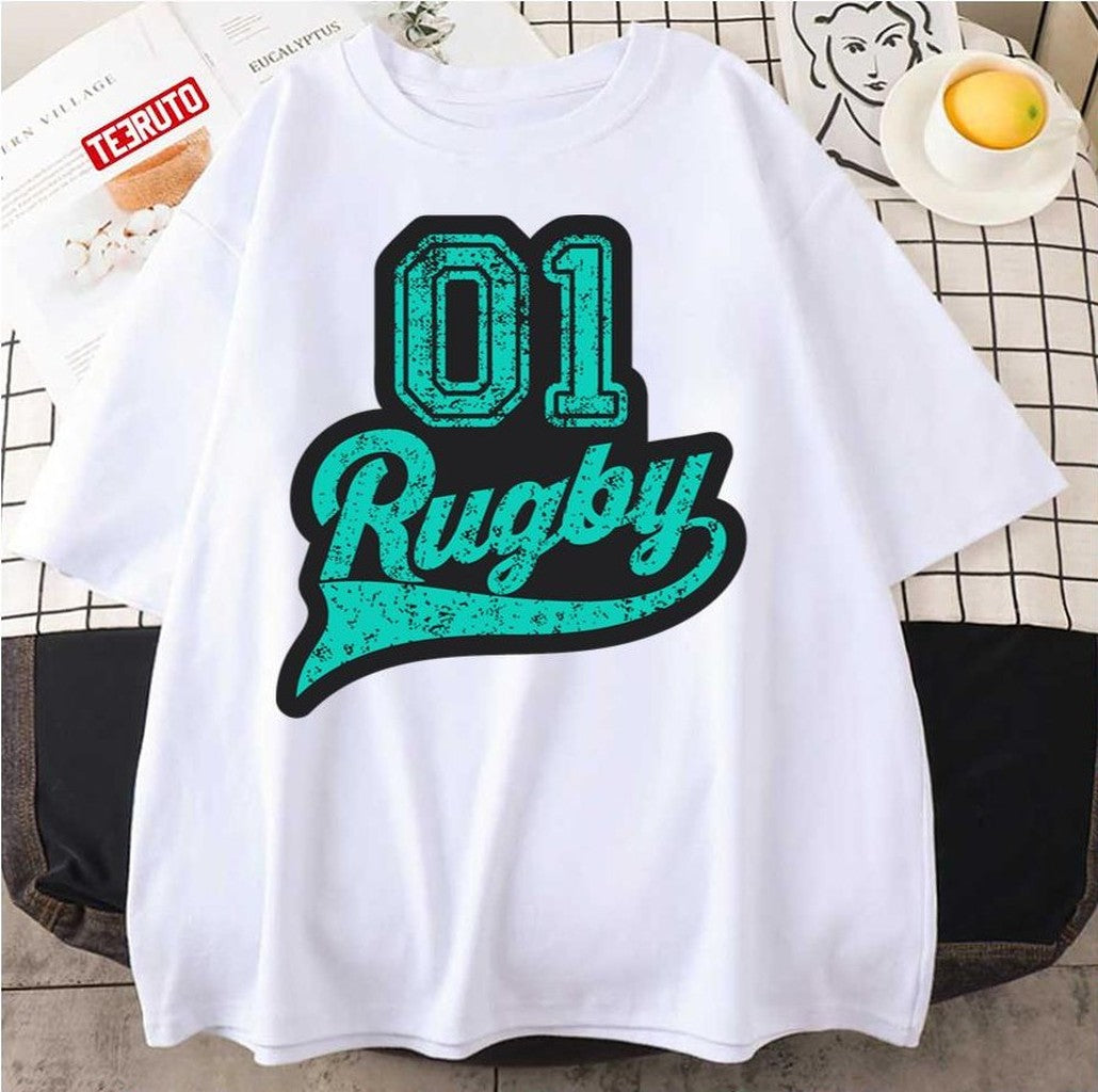 Number 01 I Love Rugby Unisex T-Shirt - T-Shirt, Sweatshirt, Hoodie