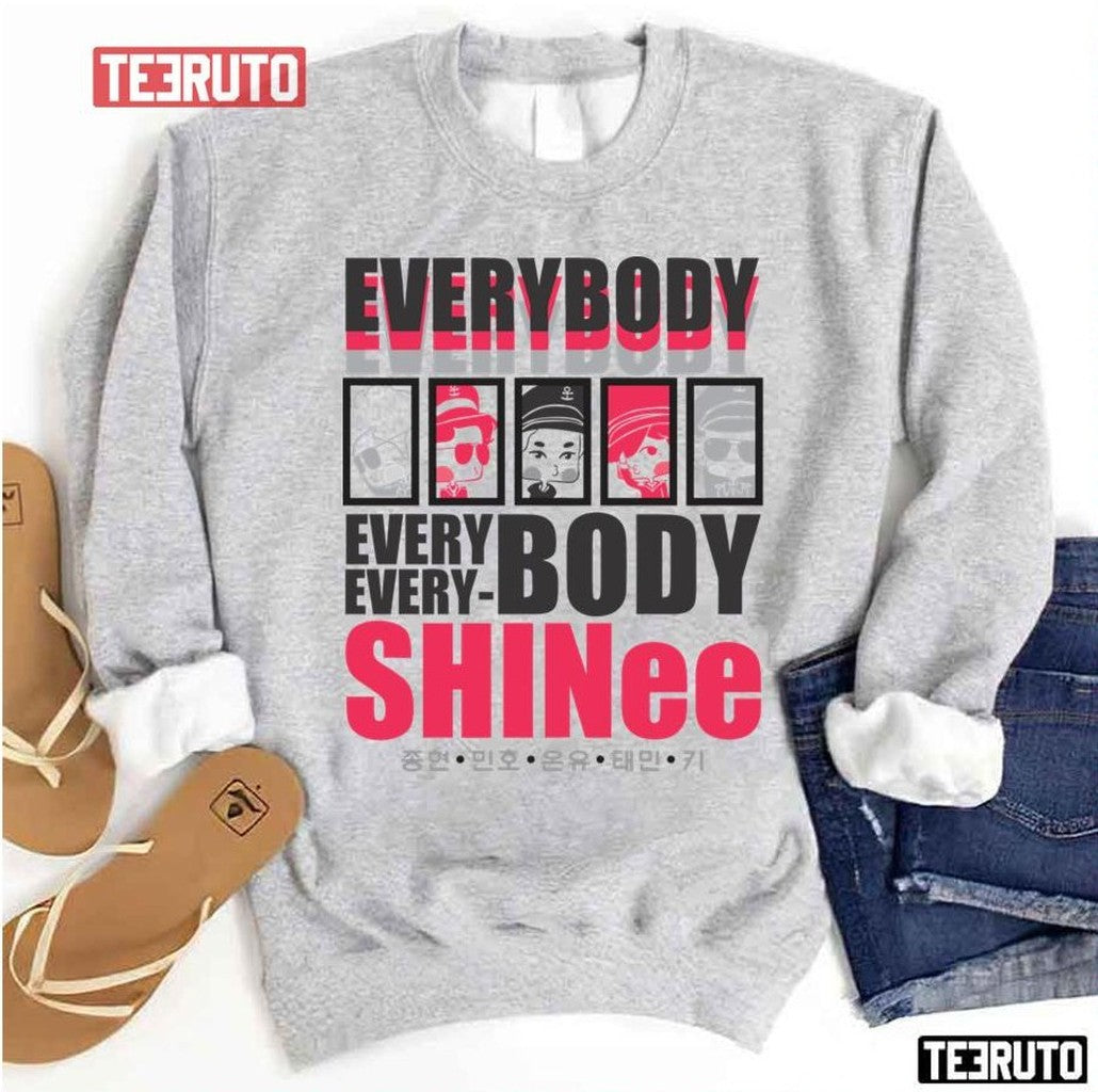 Shinee Chibi Everybody Unisex Sweatshirt - T-Shirt, Sweatshirt, Hoodie