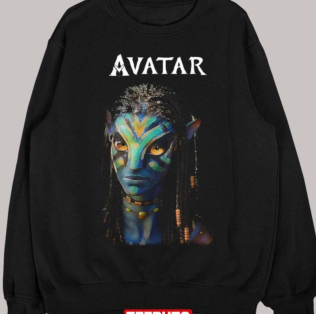 Retro Neytiri Portrait Character In Avatar Movie Unisex Sweatshirt - T-Shirt, Sweatshirt, Hoodie