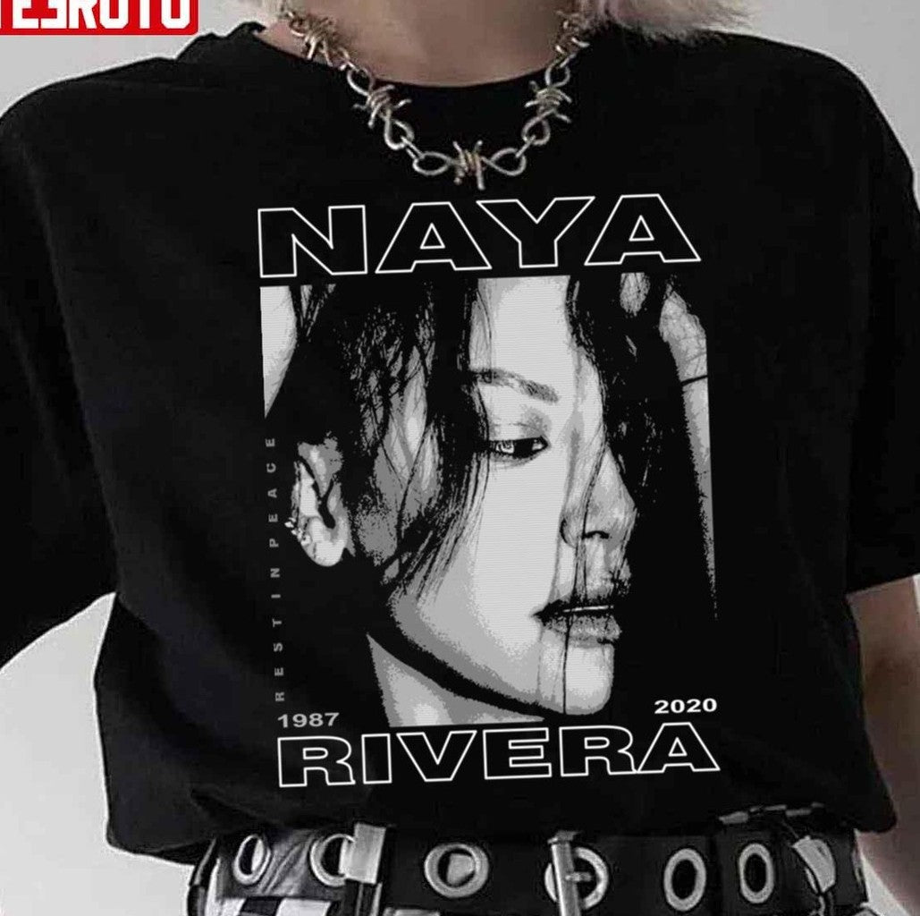 Naya Rivera Chromatic Art Black And White Unisex T-Shirt - T-Shirt, Sweatshirt, Hoodie
