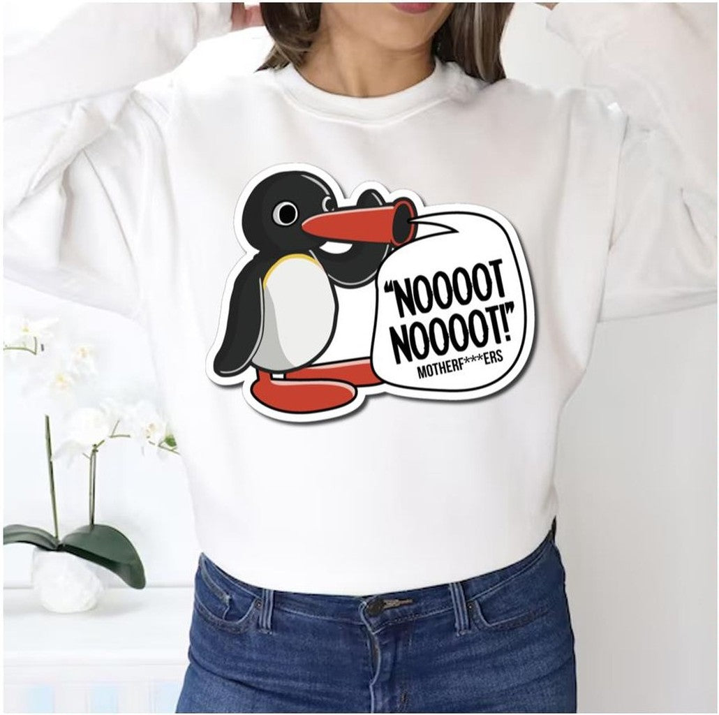 Motherfckers Pingu Cartoon Noot Noot Pingu Unisex Sweatshirt - T-Shirt, Sweatshirt, Hoodie