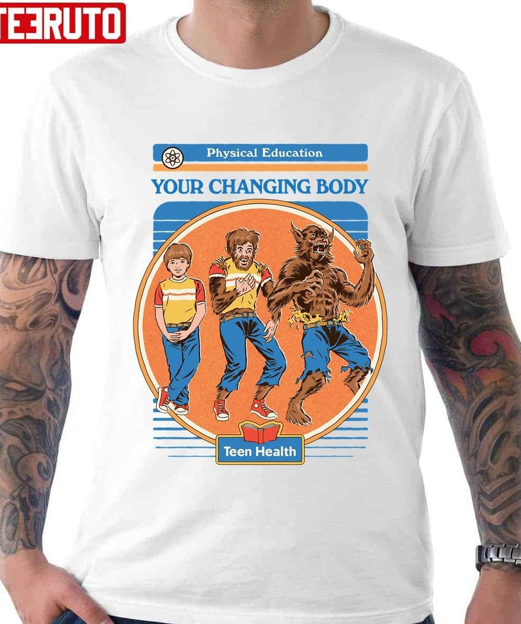 Pe Your Changing Body Wolf Boy Unisex T-Shirt - T-Shirt, Sweatshirt, Hoodie