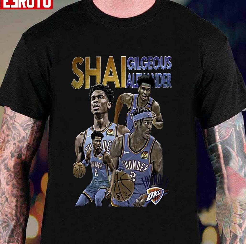 Shai Gilgeous NBA Vintage Graphic Basketball Player Unisex T-Shirt - T-Shirt, Sweatshirt, Hoodie