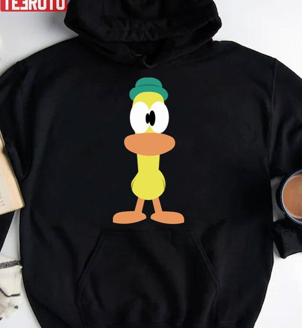 Pocoyo Pato Cartoon The Sily Duck Unisex Hoodie - T-Shirt, Sweatshirt, Hoodie