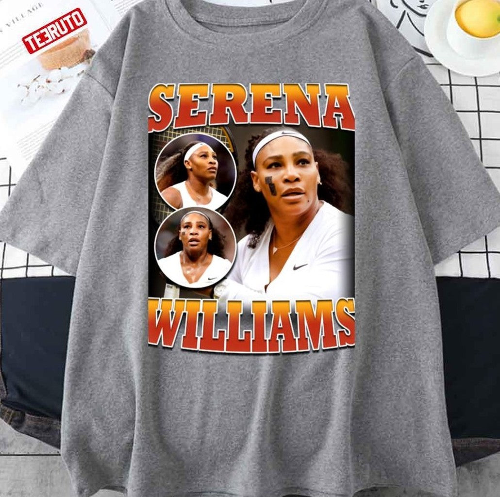 Serena Williams Vintage Homage 90s Retro Fanart Unisex T-Shirt - T-Shirt, Sweatshirt, Hoodie