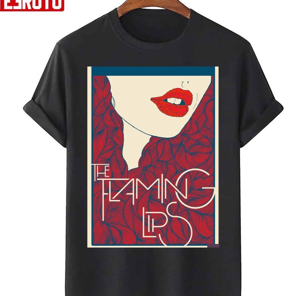 Red Lipstick The Flaming Lips Unisex T-Shirt - T-Shirt, Sweatshirt, Hoodie