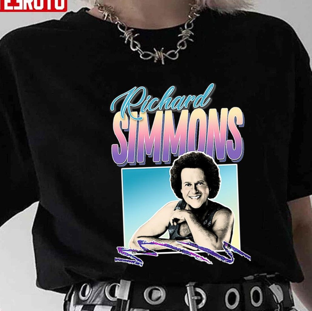 Richard Simmons 80s Styled Tribute Design Unisex T-Shirt - T-Shirt, Sweatshirt, Hoodie