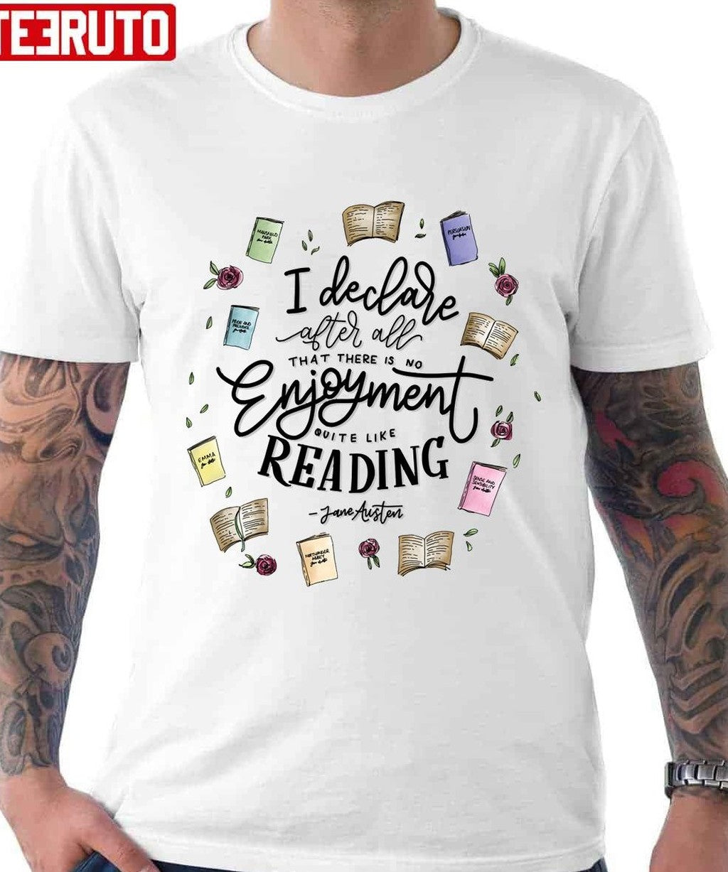 No Enjoyment Like Reading Unisex T-Shirt - T-Shirt, Sweatshirt, Hoodie