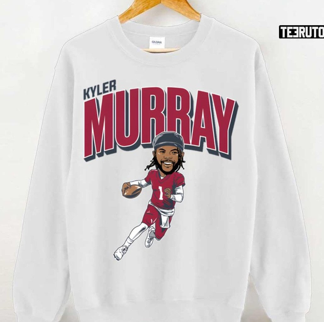Red Logo Arizona Cardinals Kyler Murray Caricature Unisex Sweatshirt - T-Shirt, Sweatshirt, Hoodie