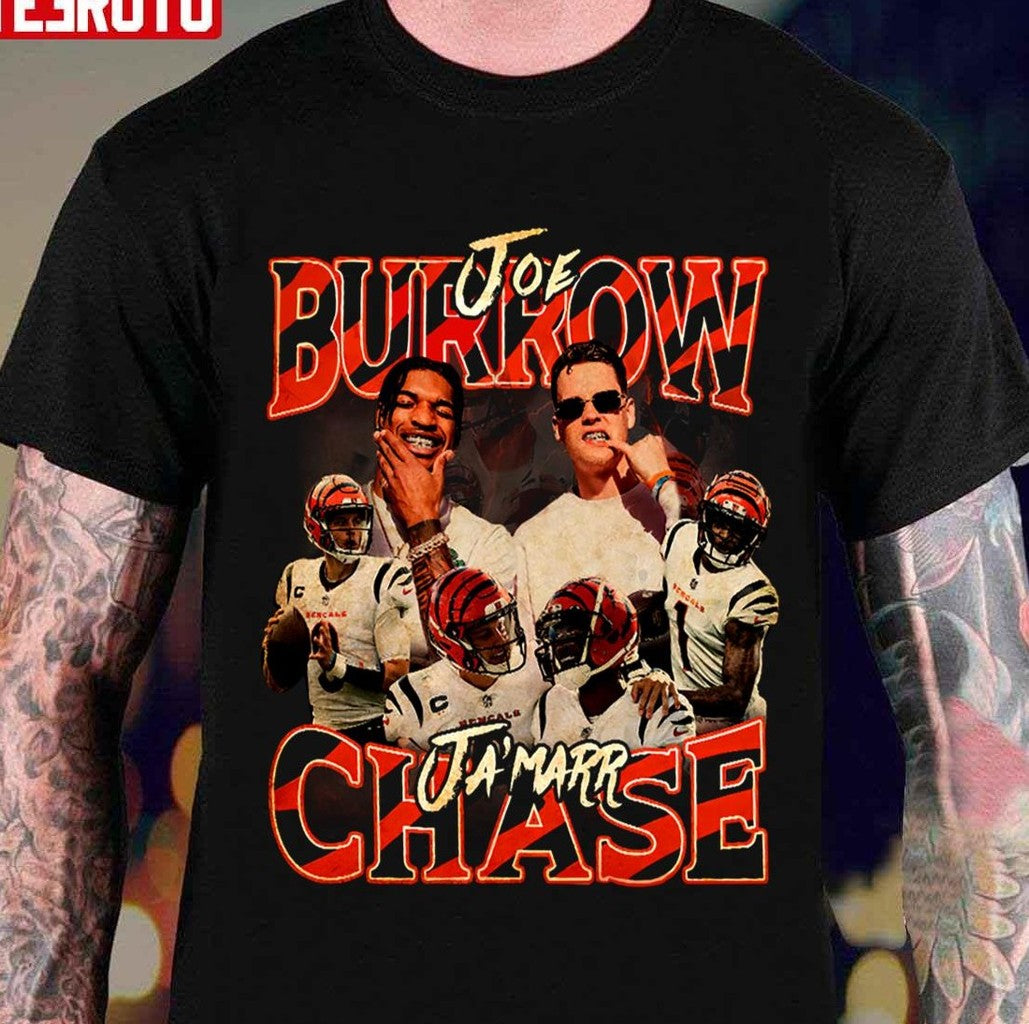 Quarterback Joe Burrow And Ja'marr Chase Unisex T-shirt - T-Shirt, Sweatshirt, Hoodie