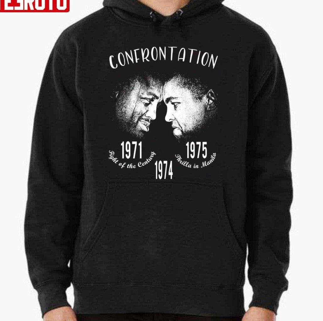 Muhammad Ali Vs Joe Frazier Confrontation Unisex Hoodie - T-Shirt, Sweatshirt, Hoodie