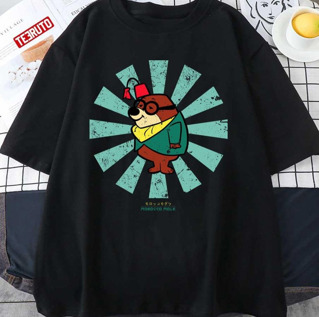 Retro Japanese Morocco Mole Secret Squirrel &amp; Morroco Mole Unisex T-Shirt - T-Shirt, Sweatshirt, Hoodie