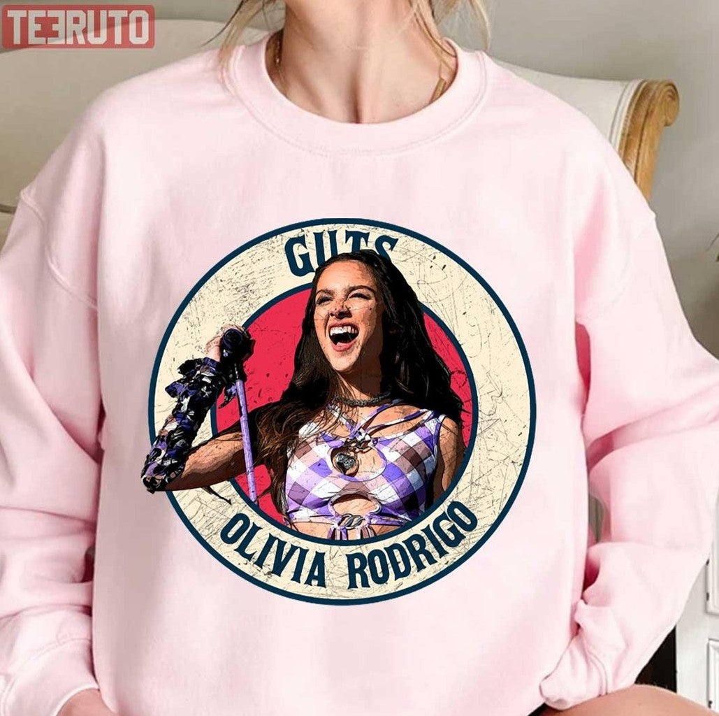 Retro Style Fan Art Design Olivia Rodrigo Unisex Sweatshirt - T-Shirt, Sweatshirt, Hoodie