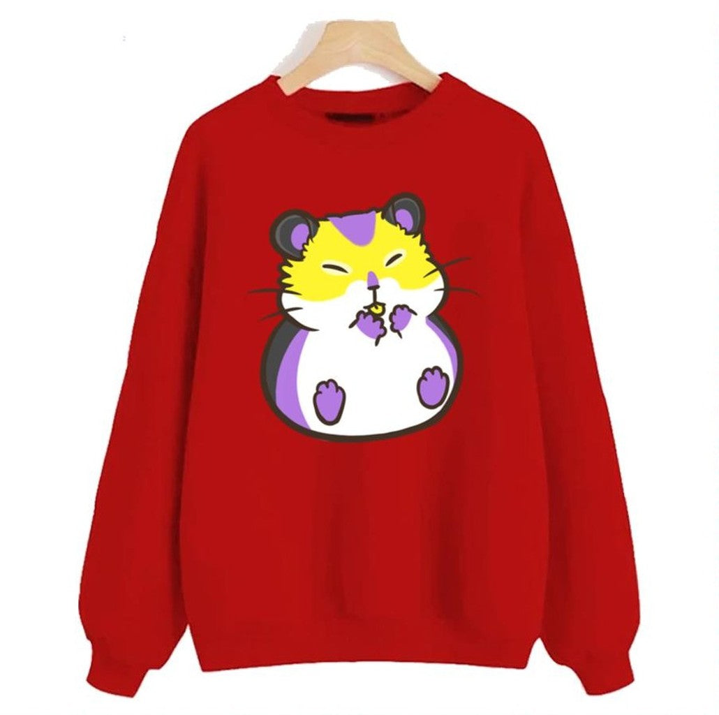 Nonbinary Pride Hamster Unisex Sweatshirt - T-Shirt, Sweatshirt, Hoodie