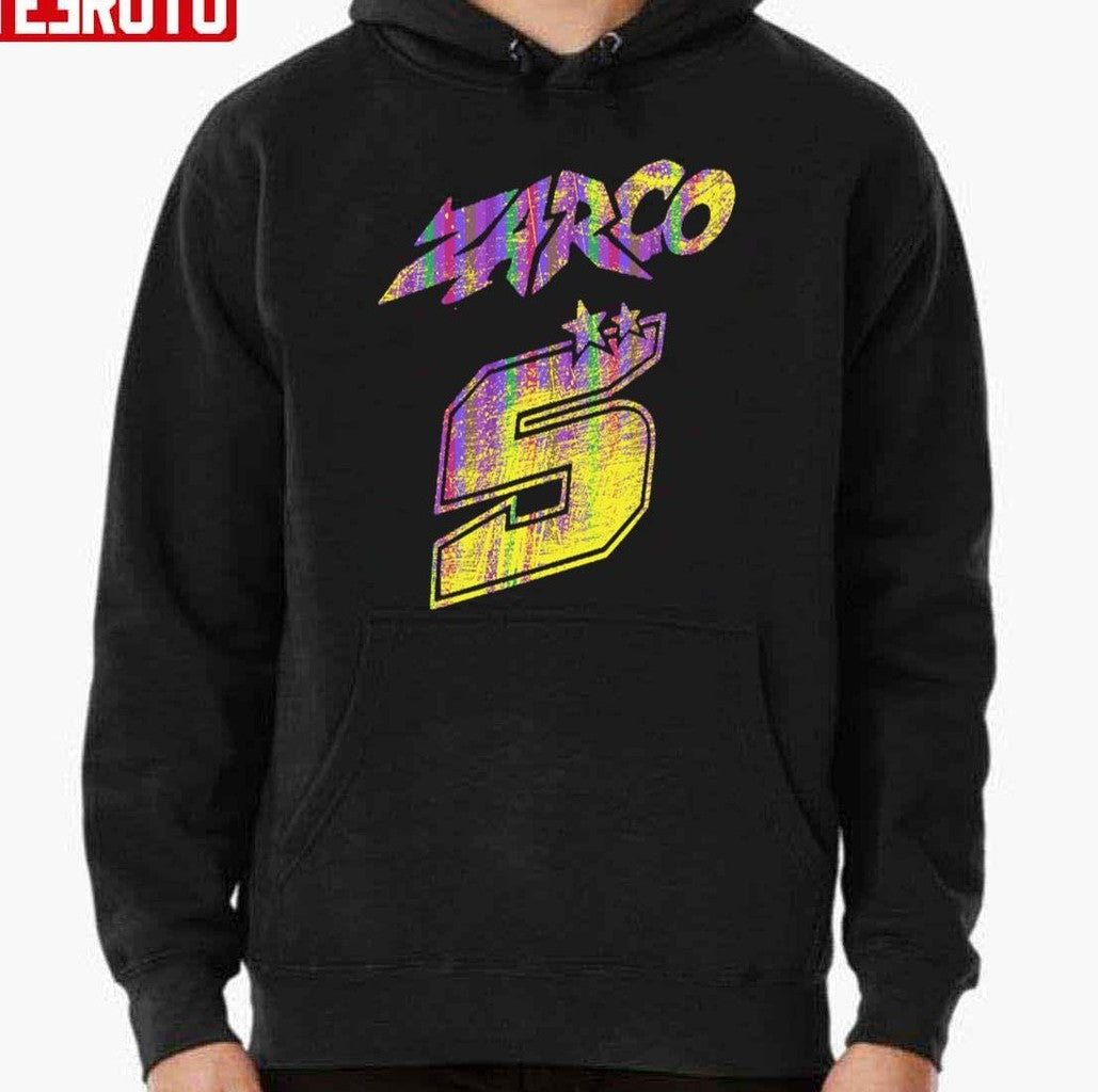 Neon Distressed Design Johann Zarco Unisex Hoodie - T-Shirt, Sweatshirt, Hoodie