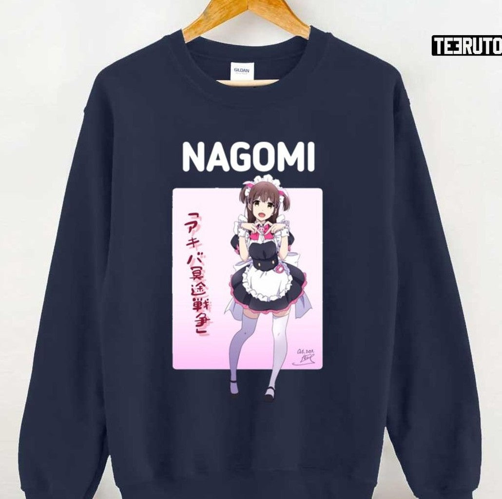 Pink Art Nagomi Wahira Akiba Maid War Unisex Sweatshirt - T-Shirt, Sweatshirt, Hoodie