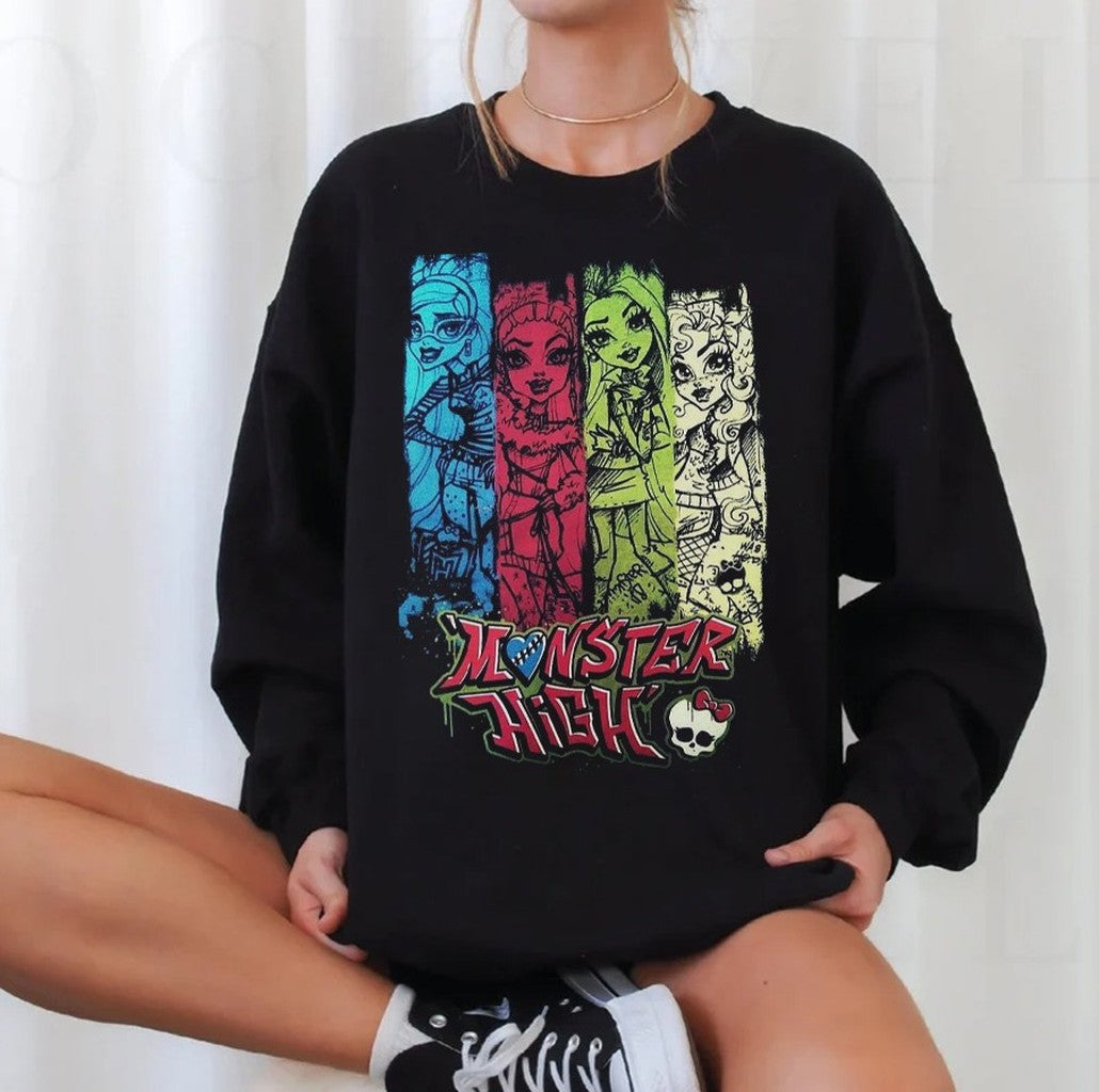 Monster High Fanart Colored Unisex Sweatshirt - T-Shirt, Sweatshirt, Hoodie