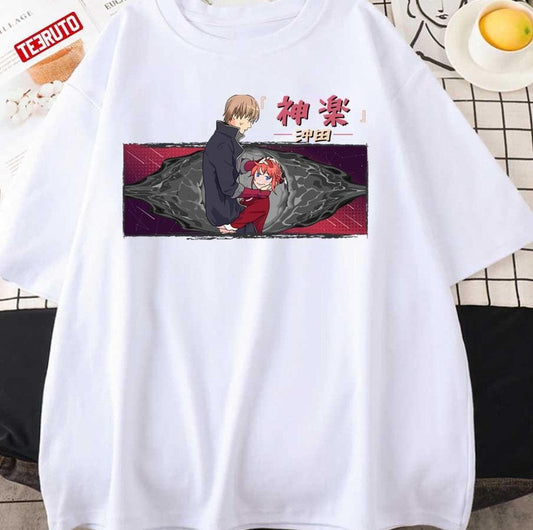 Anime Kagura X Okita Skyness Gintama Unisex T-Shirt - T-Shirt, Sweatshirt, Hoodie