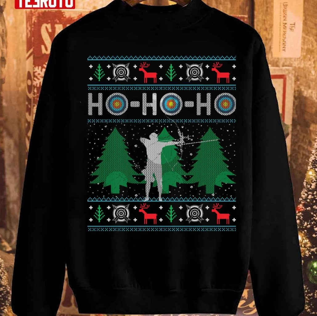 Archery Bow Hunting Bow Hunter Xmas Christmas Unisex Sweatshirt - T-Shirt, Sweatshirt, Hoodie