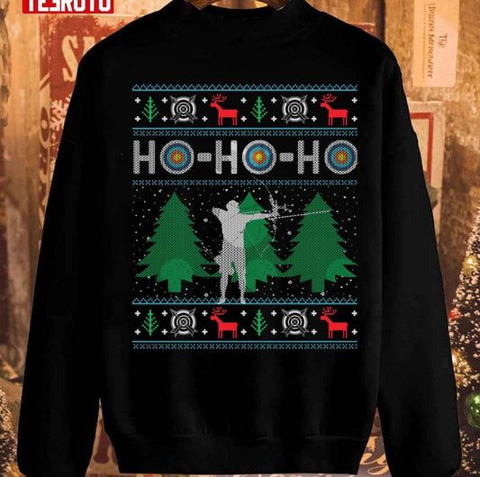 Archery Bow Hunting Bow Hunter Xmas Christmas Unisex Sweatshirt - T-Shirt, Sweatshirt, Hoodie