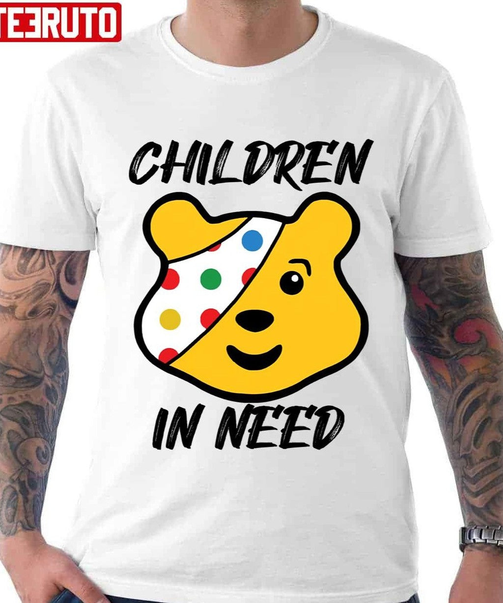 Pudsey Bear Childen In Need Unisex T-Shirt - T-Shirt, Sweatshirt, Hoodie