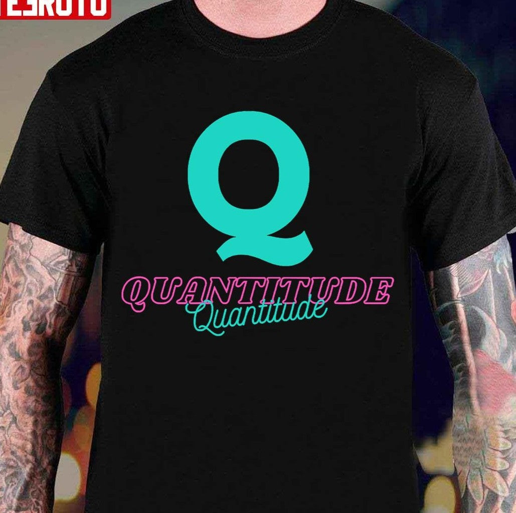 Quantitude Neon Logo Unisex T-Shirt - T-Shirt, Sweatshirt, Hoodie
