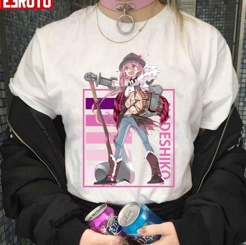 Nadeshiko Kagamihara Yuru Camp Unisex T-Shirt - T-Shirt, Sweatshirt, Hoodie