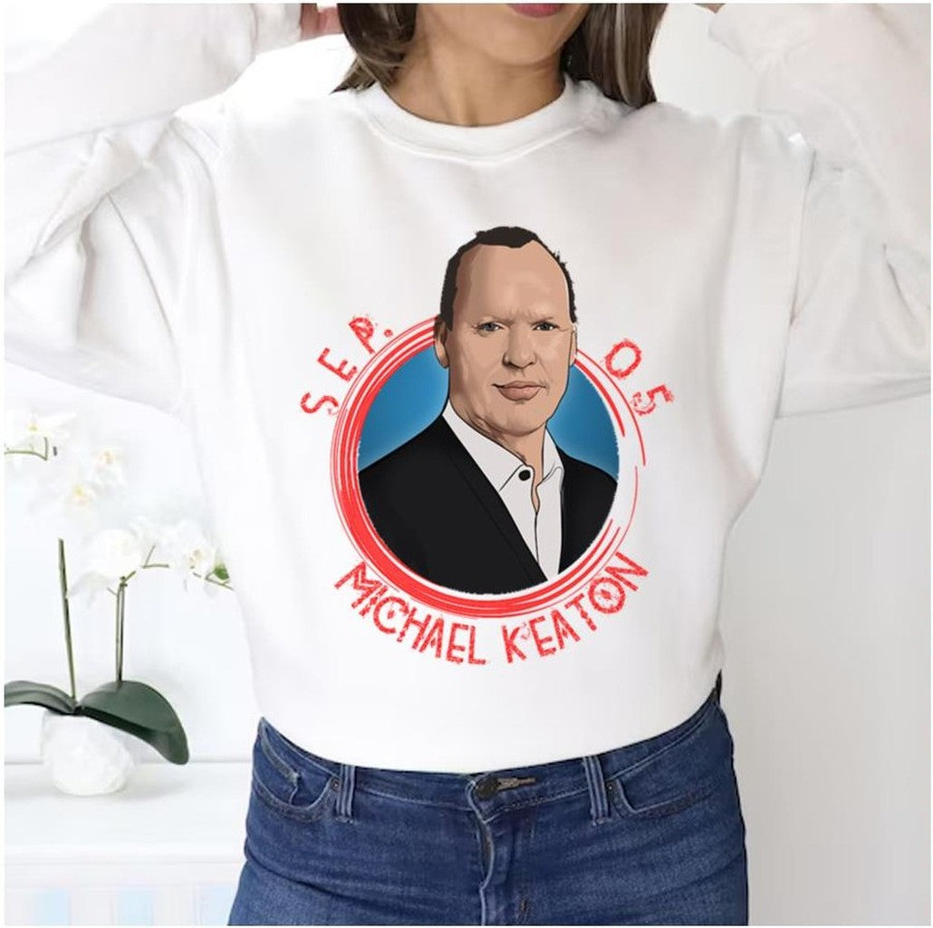 Animated Portrait Michael Keaton Unisex Sweatshirt - T-Shirt, Sweatshirt, Hoodie