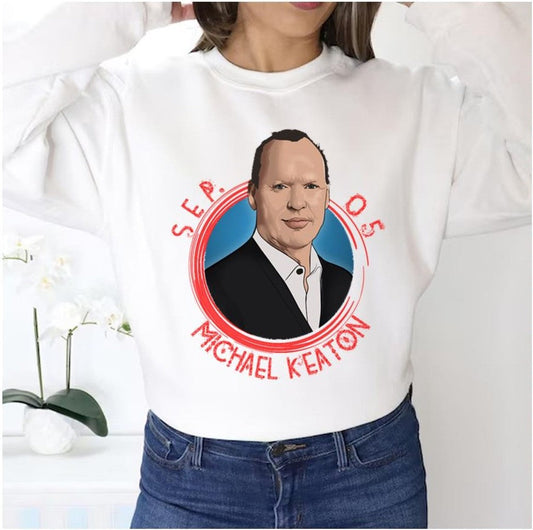 Animated Portrait Michael Keaton Unisex Sweatshirt - T-Shirt, Sweatshirt, Hoodie
