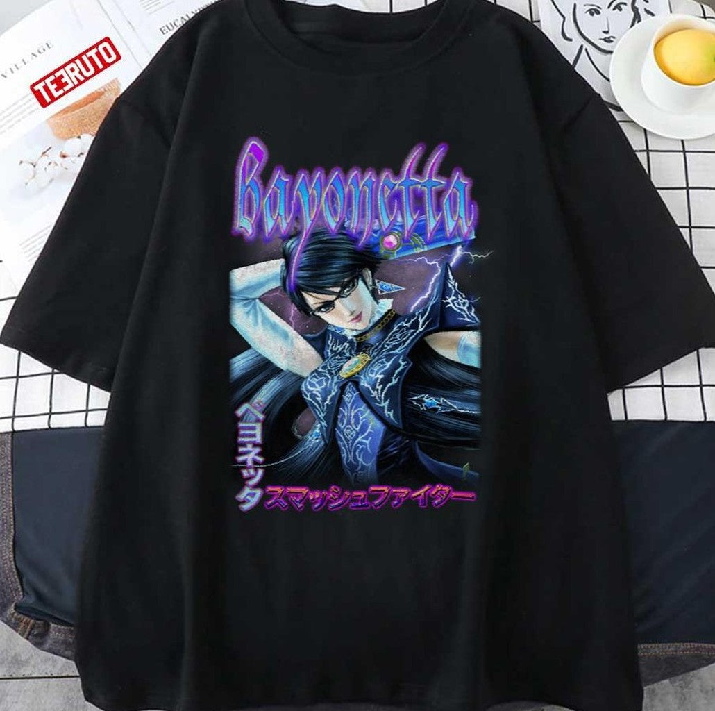 Bayonetta Japanese Smash Bros Vintage Grapphic Unisex T-shirt - T-Shirt, Sweatshirt, Hoodie