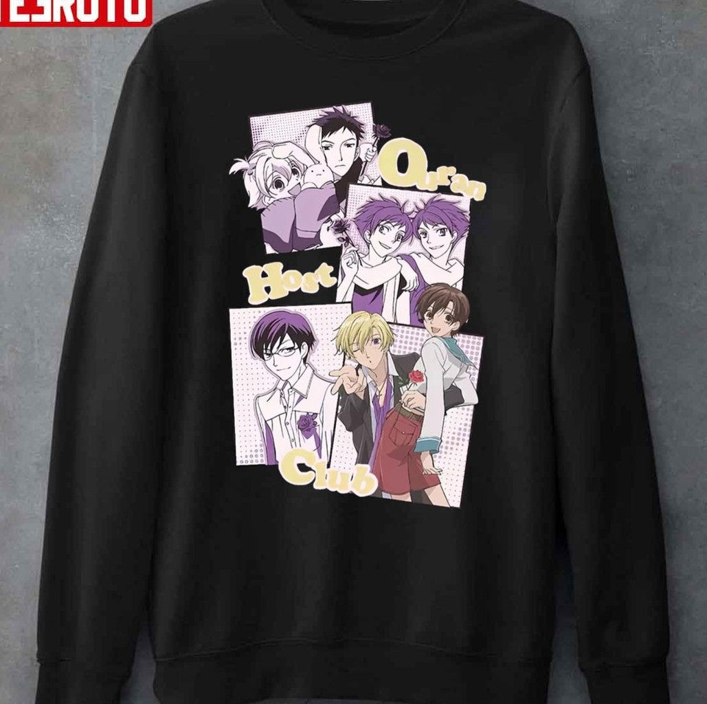 Ouran High School Host Club Crew Poses Unisex Sweatshirt - T-Shirt, Sweatshirt, Hoodie